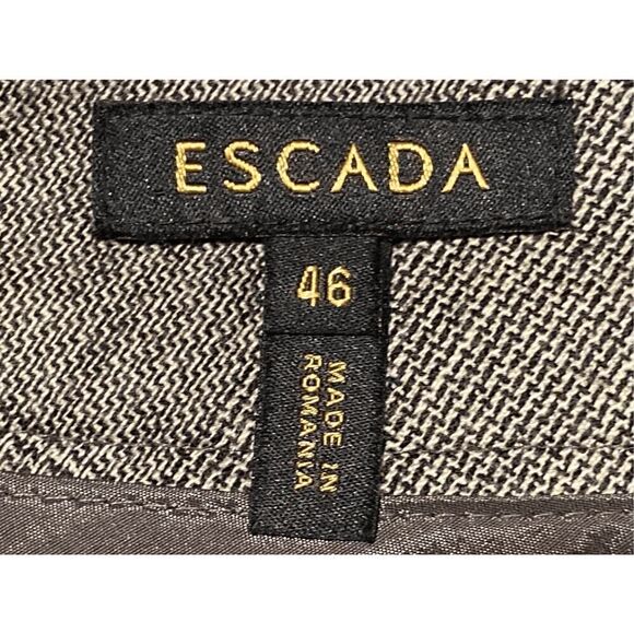 Escada Twyla Womens Trousers Dress Pants Straight Leg Gray 16 (EU 46)16 SMALL HO - Picture 2 of 16